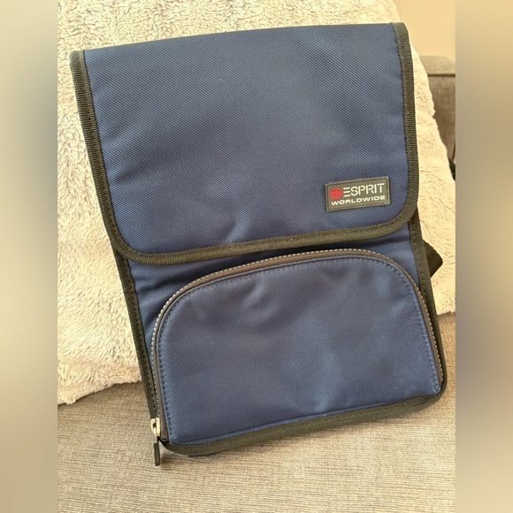 ESPRIT Worldwide navy blue small nylon backpack main image 7